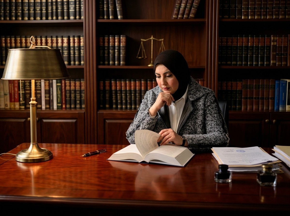 المستشارة هيام جمعة في مكتبة الأبحاث القانونية